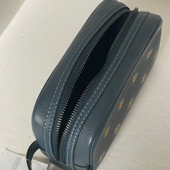 Blue Fish Pattern Men's Bag - Picture 6 of 7